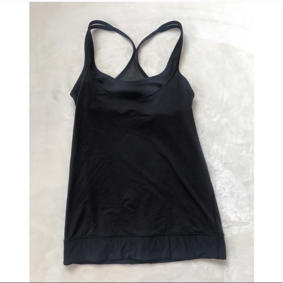 Lululemon Black Crossover Open Back Tank Top - Picture 4 of 8